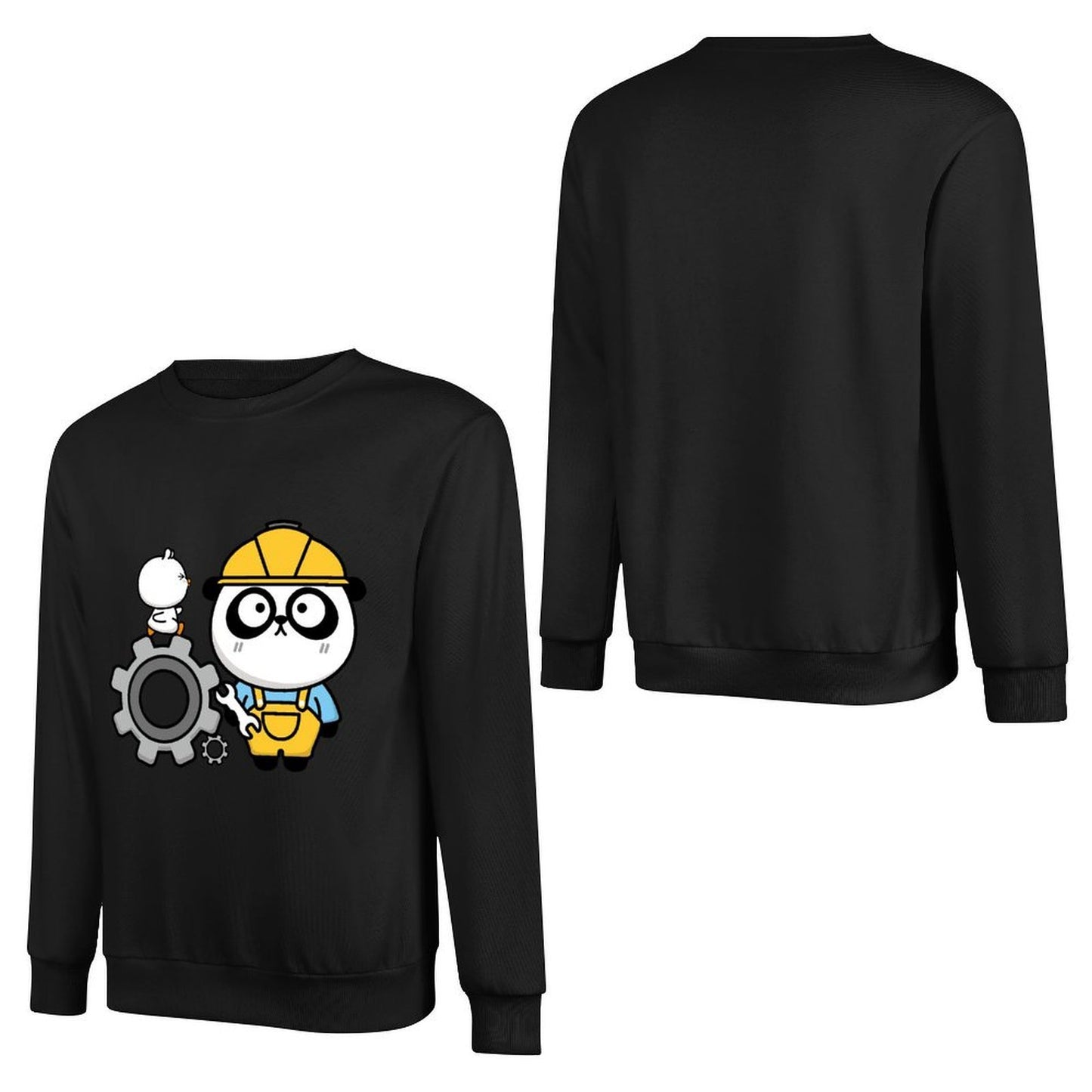Front Patterned Long Sleeve Top Printing Neutral