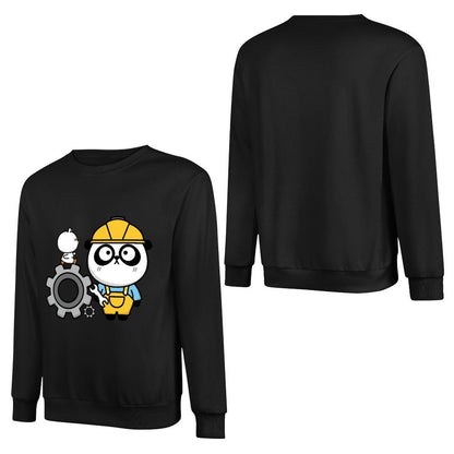 Front Patterned Long Sleeve Top Printing Neutral