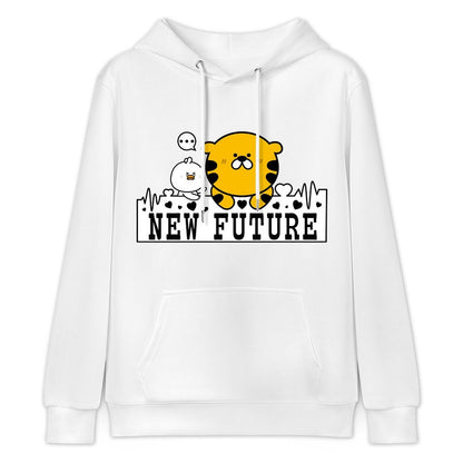 Crisp Print Regular Front Graphic Hoodies