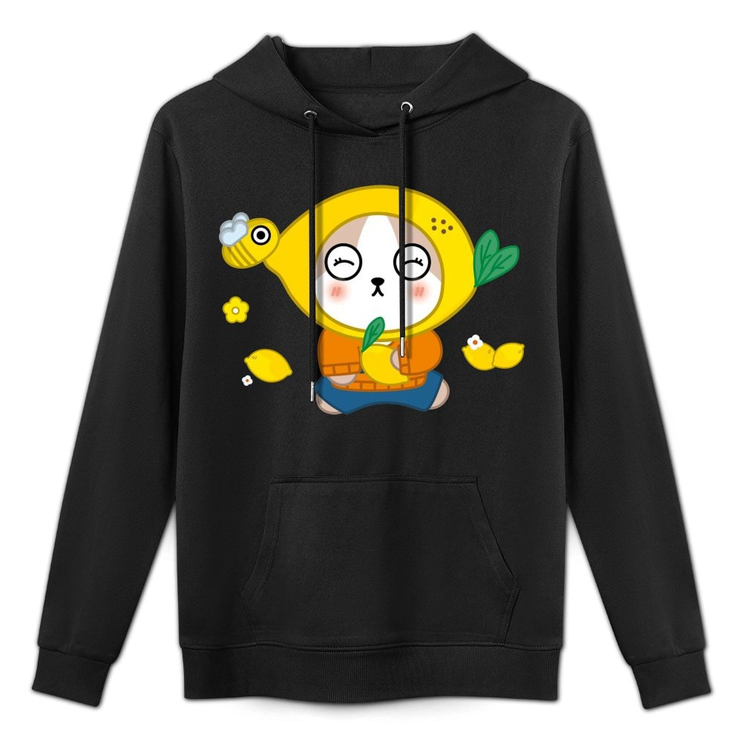 ClassicFit Eco-Conscious Front Graphic Hoodies