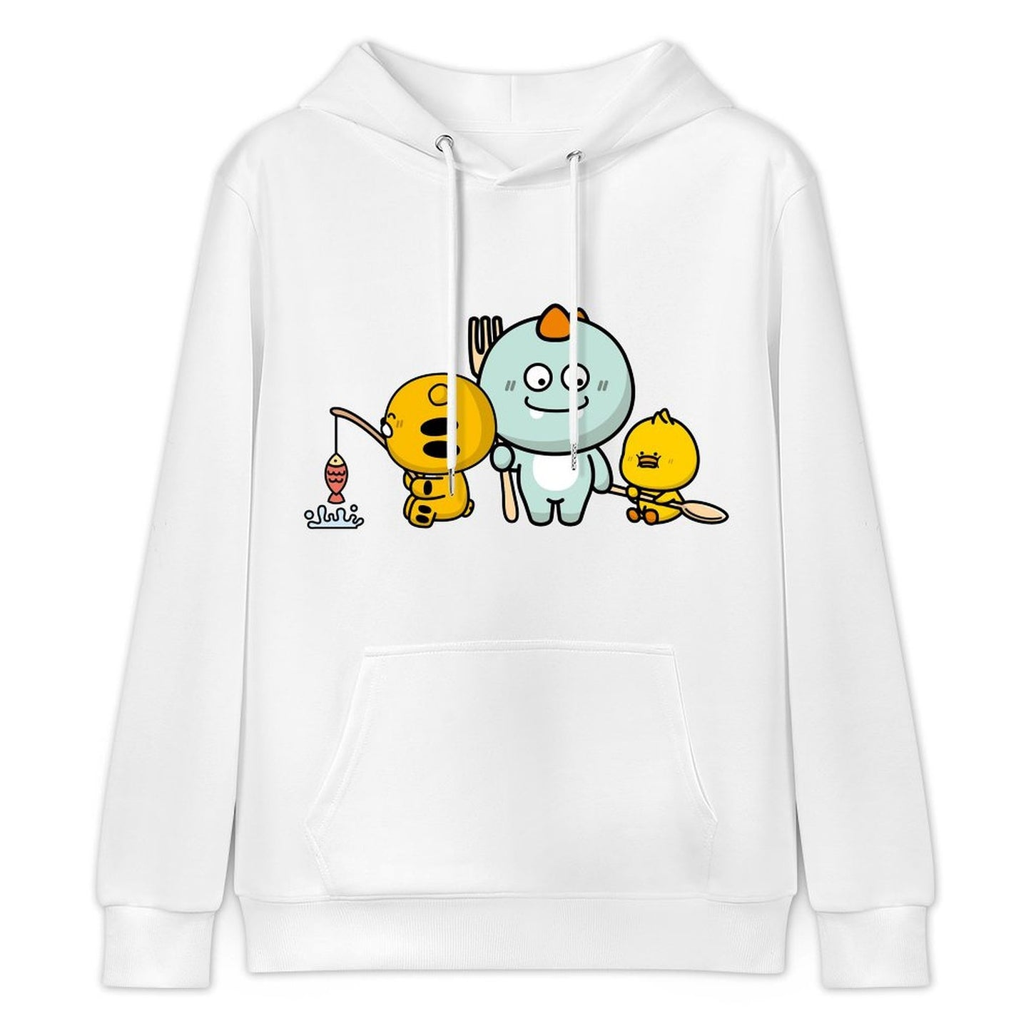 Minimalist Relaxed Fit Front Graphic Hoodies