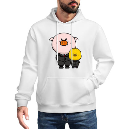 Easy-Care Breathable Front Graphic Hoodies