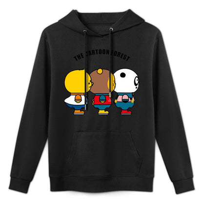 Printed Fitted Front Graphic Hoodies