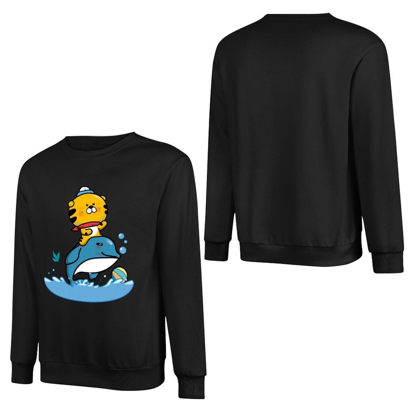 Front Patterned Long Sleeve TopPure Smooth Feel