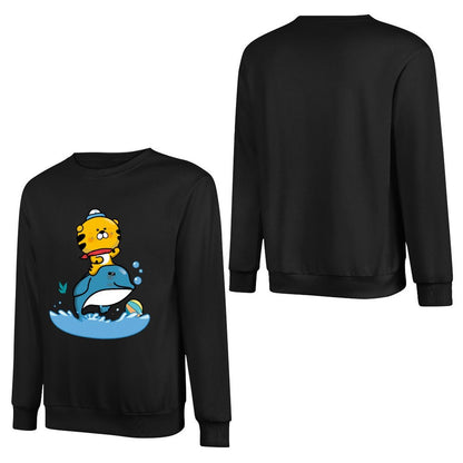 Front Patterned Long Sleeve TopPure Smooth Feel