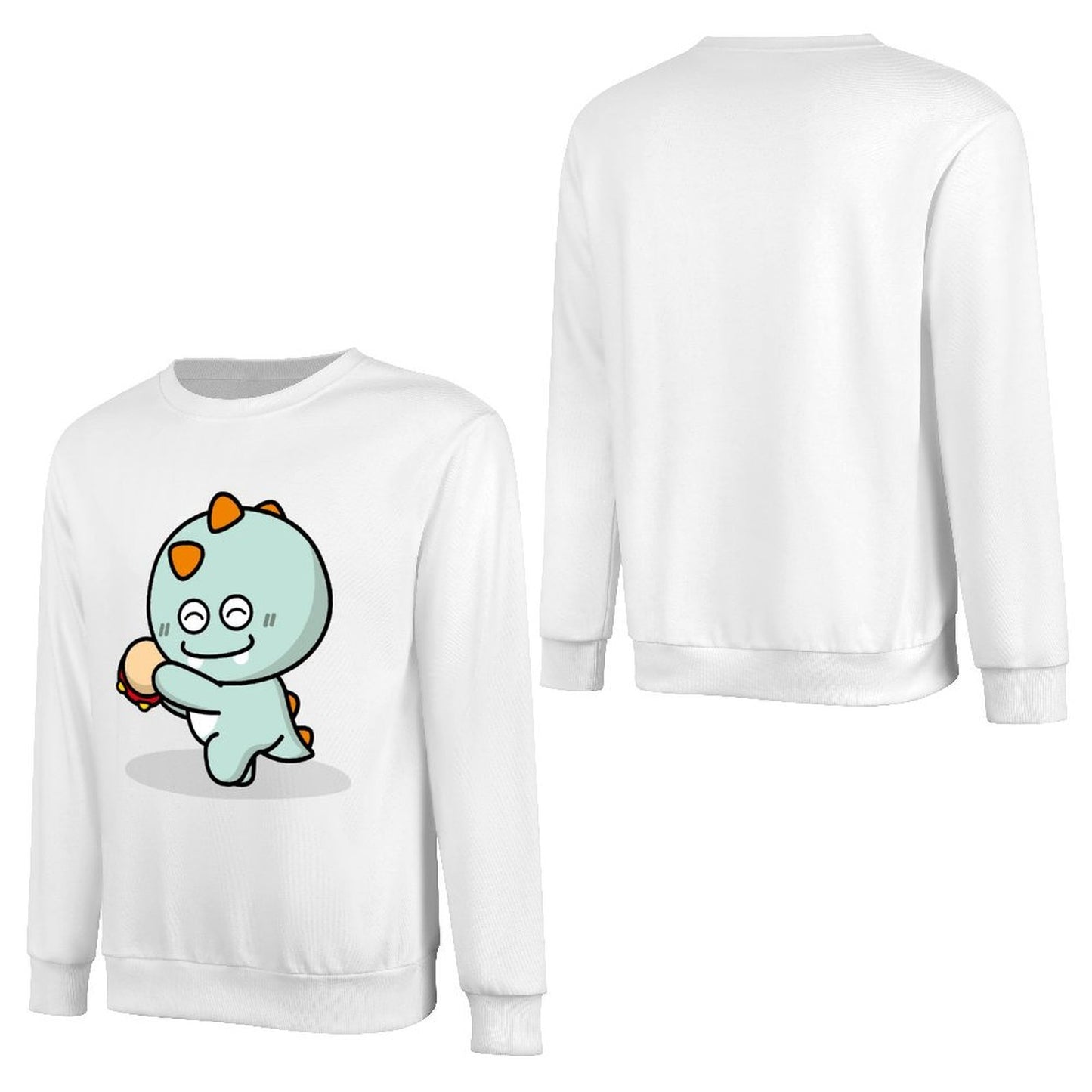 Front Patterned Long Sleeve TopRegularFit Clean Edges