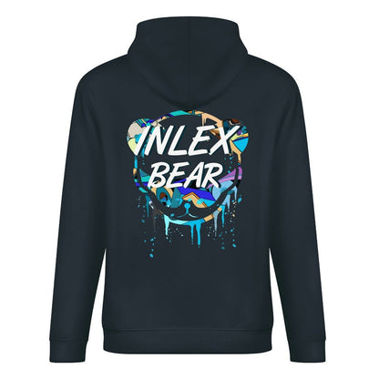 Inlex bear hooded pocket sweatshirt with back detailEasy-Care SoftLineHoodie
