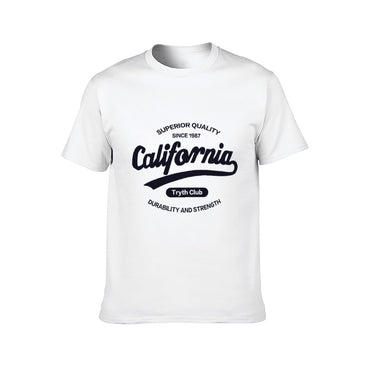 Inkmay Casual Cotton T-shirt Simple Black Background With White Lines Unisex T-shirtEverydayWear SimpleFit T-Shirt
