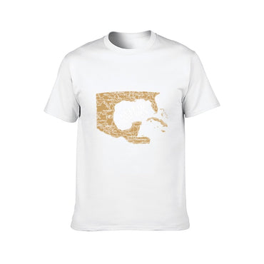 Inkmay Casual Cotton T-shirt Map Of Gulf Of America Unisex T-shirtPromotional Classic Fit T-Shirt