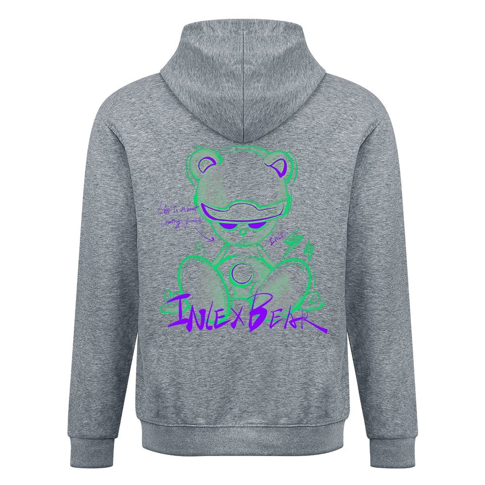 Inlex bear hooded pocket sweatshirt with back detailSoftTouch FundraisingHoodie