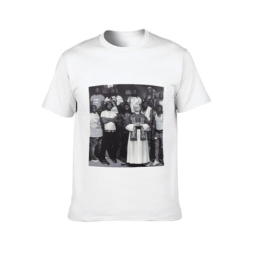 Inkmay Casual Cotton T-shirt Group Photo With Priest And Friends Unisex T-shirtComfortSeries Recycled T-Shirt