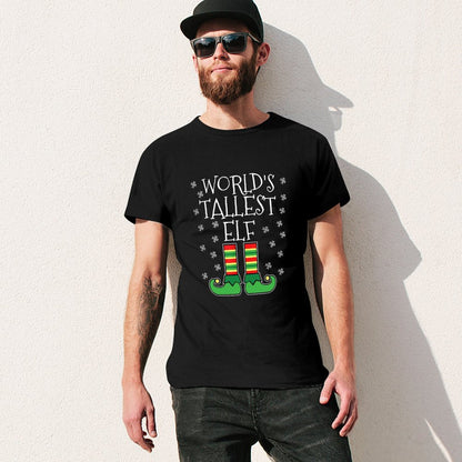 Inkmay Casual  Cotton T-shirt Green Elf Shoes With Stripes Unisex T-shirtClassic Heritage T-Shirt