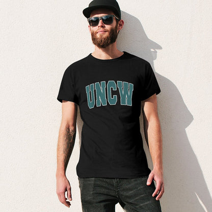 Inkmay Casual  Cotton T-shirt Uncw Logo In Teal Color Unisex T-shirtPremium Finish RegularFit T-Shirt