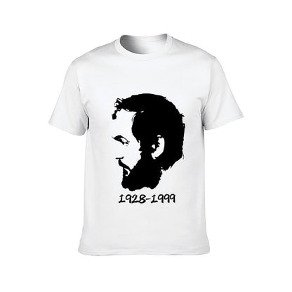 Inkmay Casual Cotton T-shirt Abstract Black And White Design Art Unisex T-shirtAllSeason Cotton T-Shirt