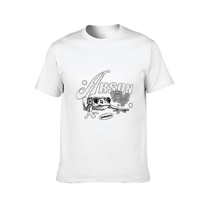 Inkmay Casual  Cotton T-shirt Arson Frog Design With Stars And Unisex T-shirtSlim Fit EverydayComfort T-Shirt