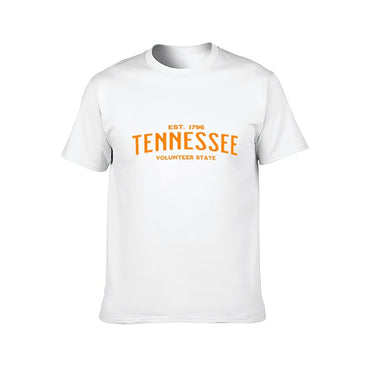 Inkmay Casual  Cotton T-shirt Solid Orange Background No Pattern Prints Unisex T-shirtLifestyle RelaxFit T-Shirt