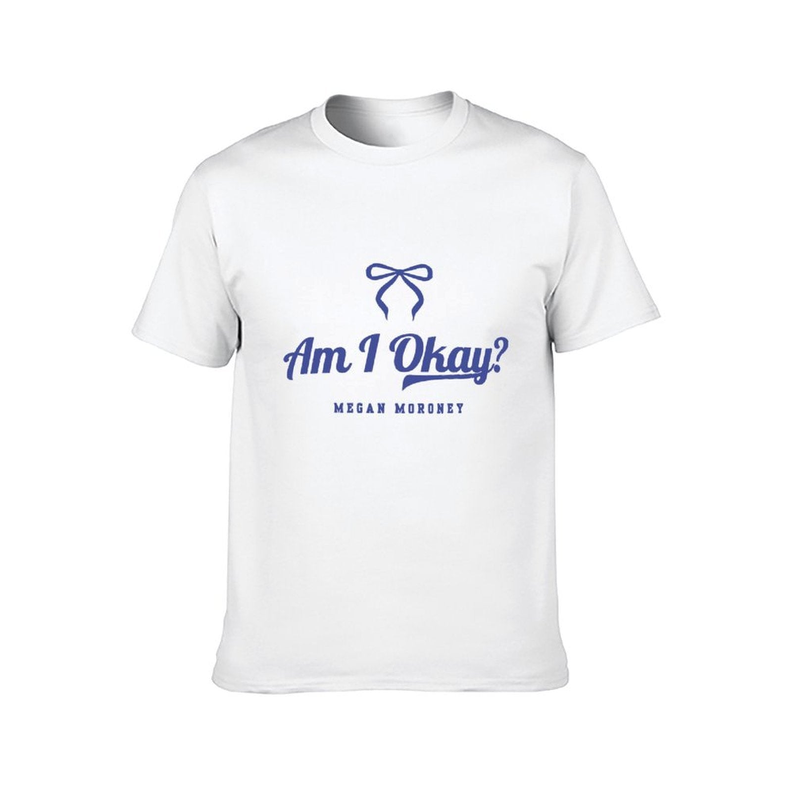 Inkmay Casual Cotton T-shirt Am I Okay Megan Moroney Logo Unisex T-shirtSimple Minimal T-Shirt