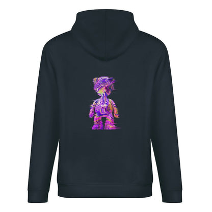 Inlex bear hooded pocket sweatshirt with back detailSimple EssentialFitHoodie
