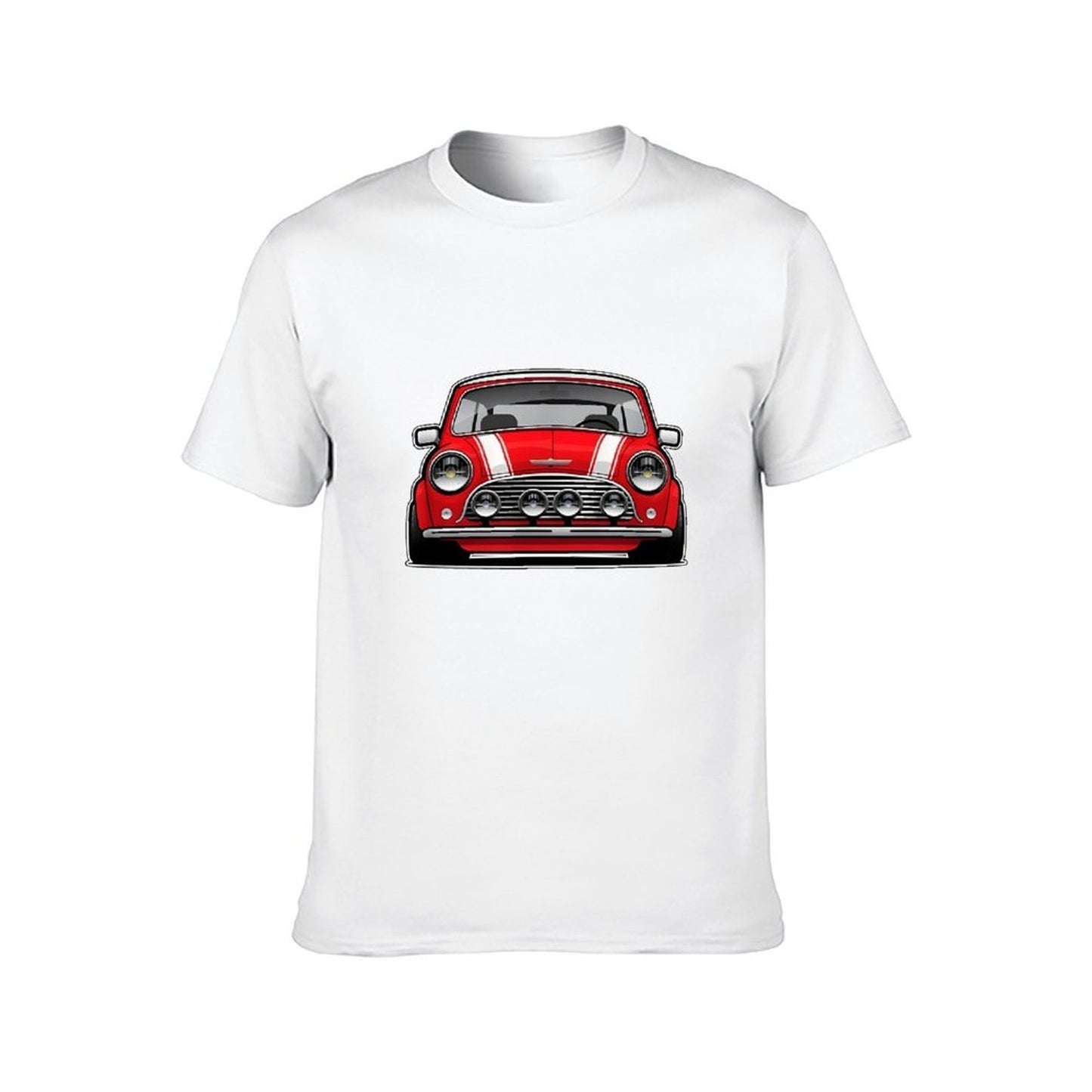Inkmay Casual  Cotton T-shirt Woo Sunglasses With Cars And Unisex T-shirtPureStyle Original T-Shirt