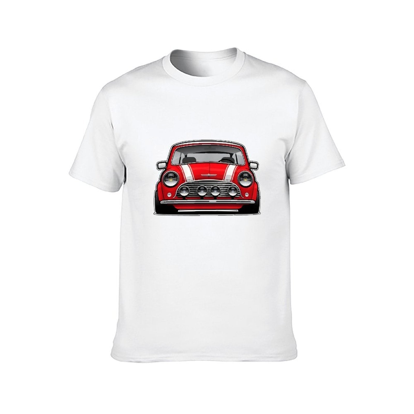 Inkmay Casual  Cotton T-shirt Woo Sunglasses With Cars And Unisex T-shirtPureStyle Original T-Shirt