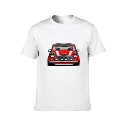 Inkmay Casual  Cotton T-shirt Woo Sunglasses With Cars And Unisex T-shirtPureStyle Original T-Shirt