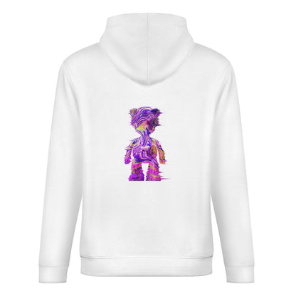 Inlex bear hooded pocket sweatshirt with back detailSimple EssentialFitHoodie