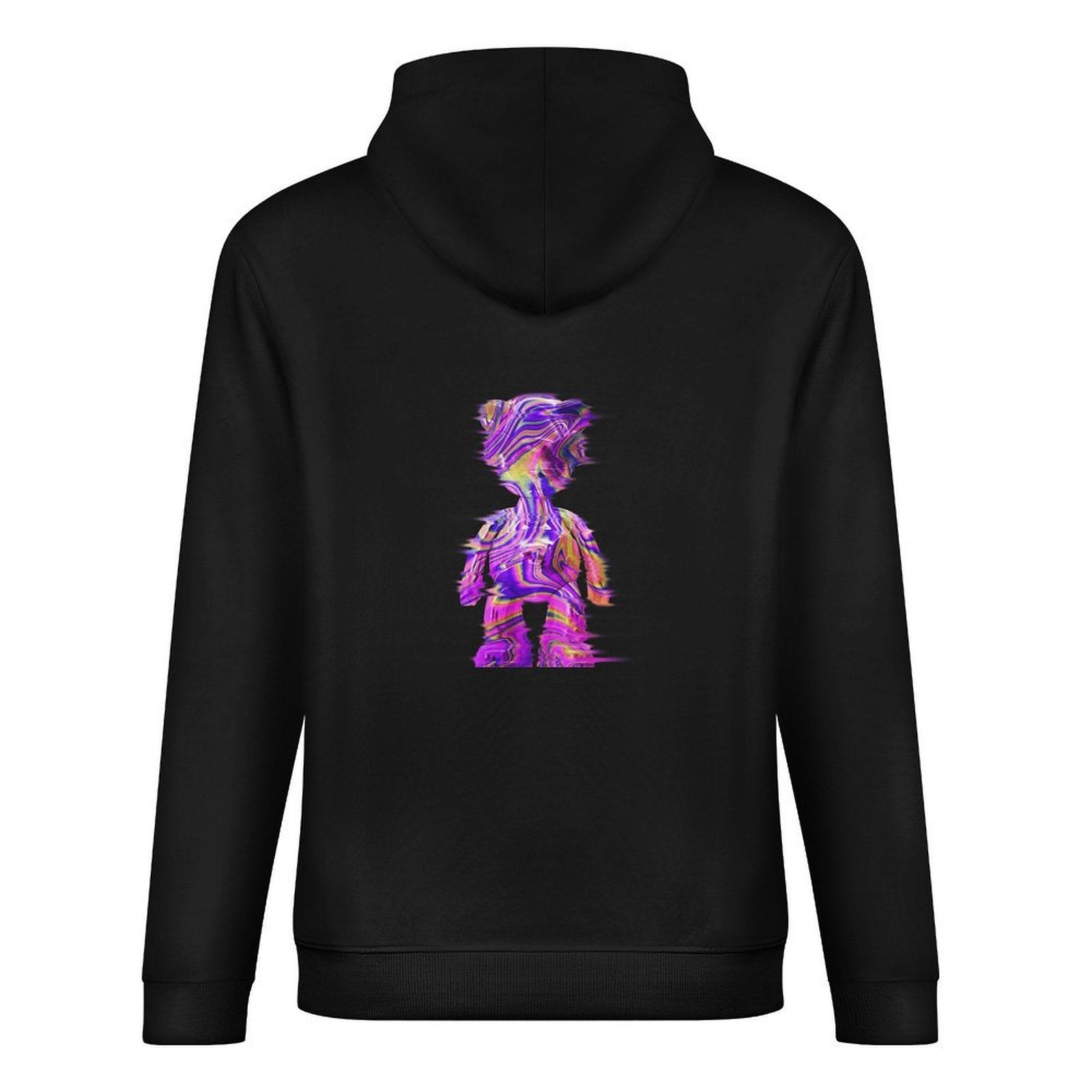 Inlex bear hooded pocket sweatshirt with back detailSimple EssentialFitHoodie