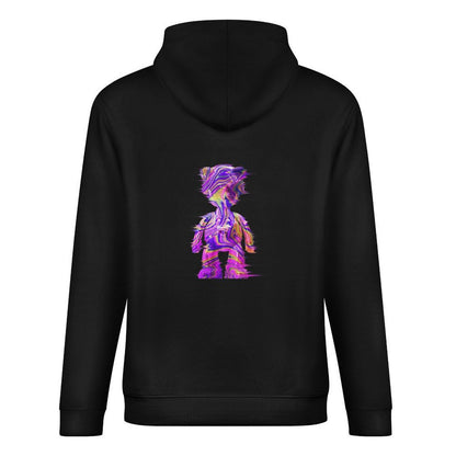 Inlex bear hooded pocket sweatshirt with back detailSimple EssentialFitHoodie