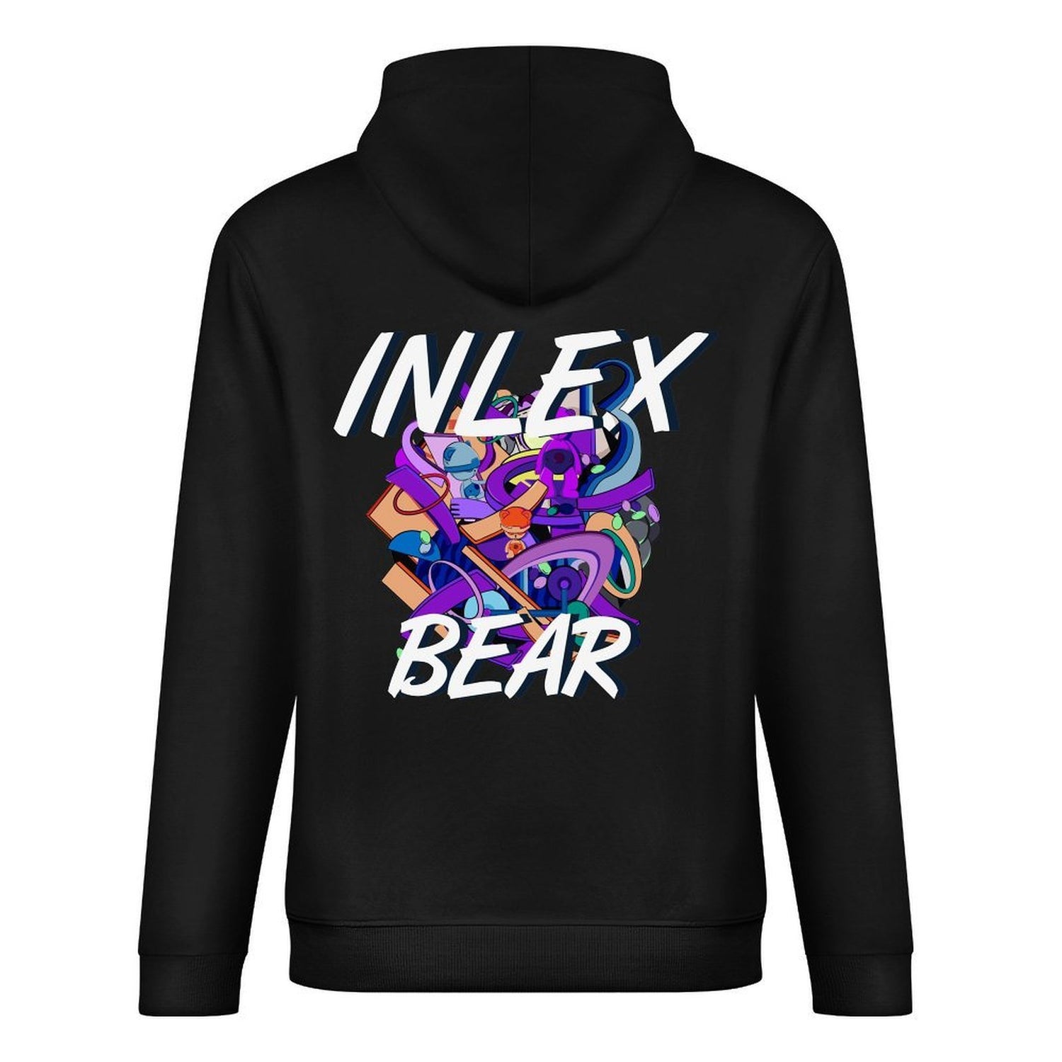 Inlex bear hooded pocket sweatshirt with back detailDailyFit DailyHoodie