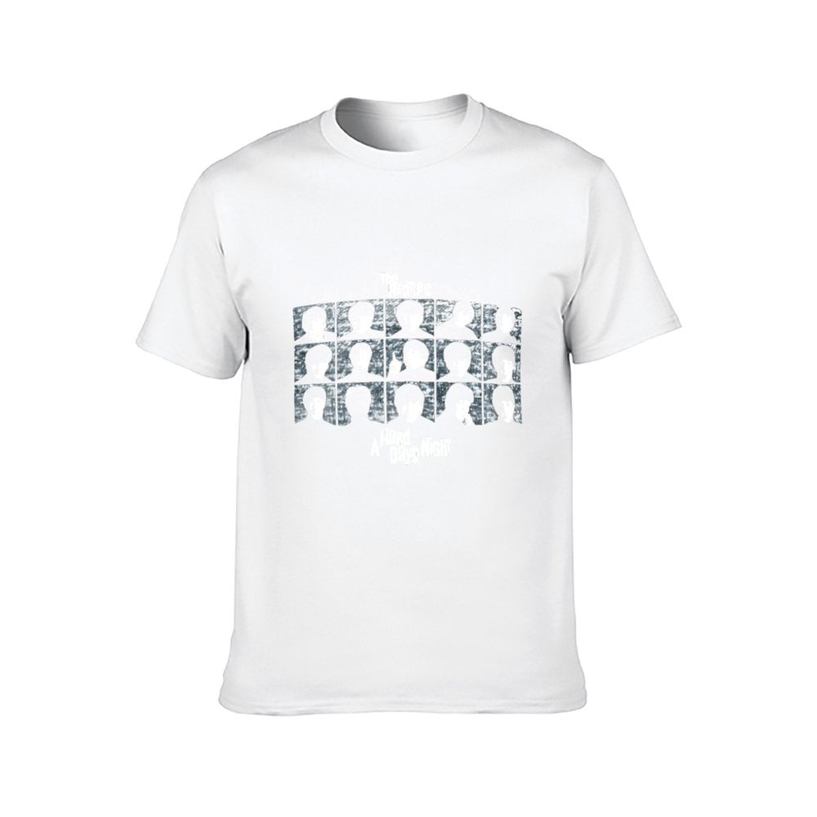 Inkmay Casual Cotton T-shirt Abstract Faces On Grid Background Art Unisex T-shirtComfortLine Studio T-Shirt