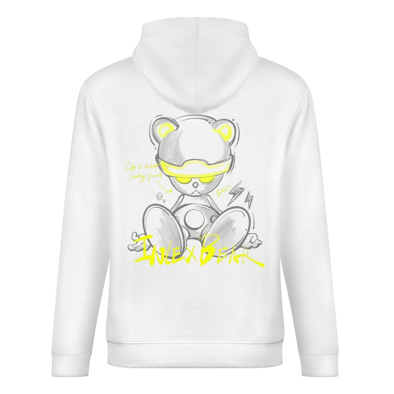 Inlex bear hooded pocket sweatshirt with back detailSeamless EverydayHoodie