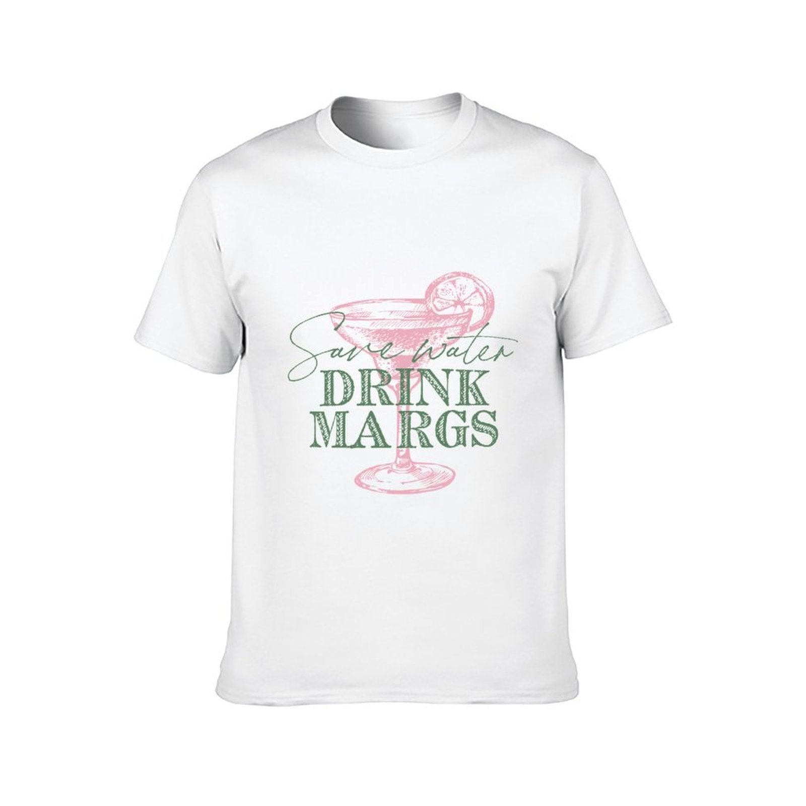 Inkmay Casual Cotton T-shirt Abstract Floral Design With Pink Elements Unisex T-shirtClassic Sharp T-Shirt