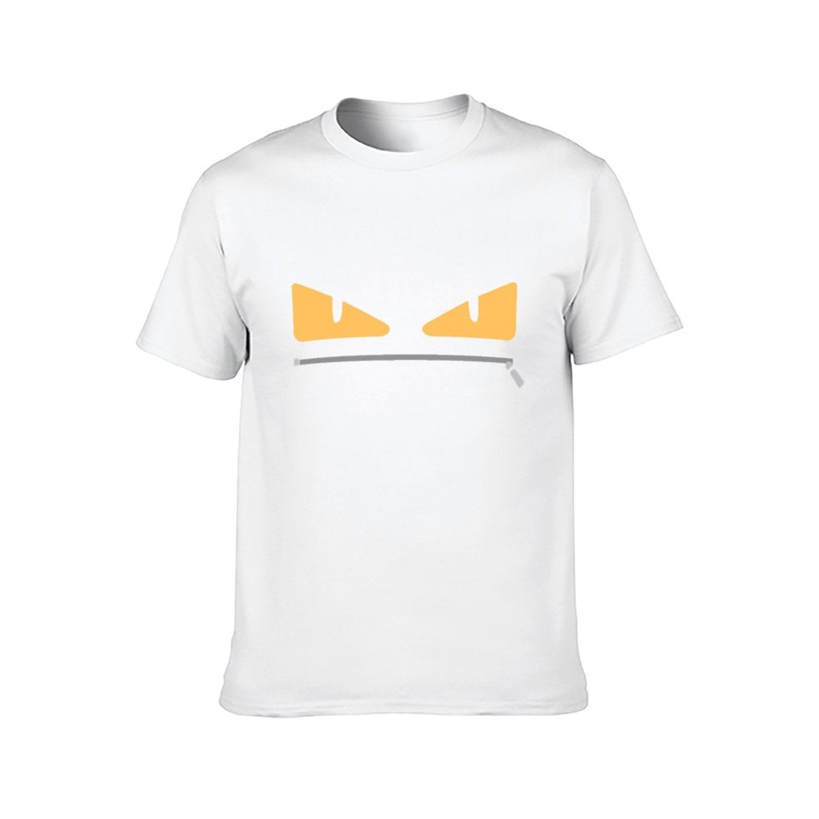 Inkmay Casual Cotton T-shirt Abstract Yellow And Black Design Unisex T-shirtEverydayFit Indoor T-Shirt