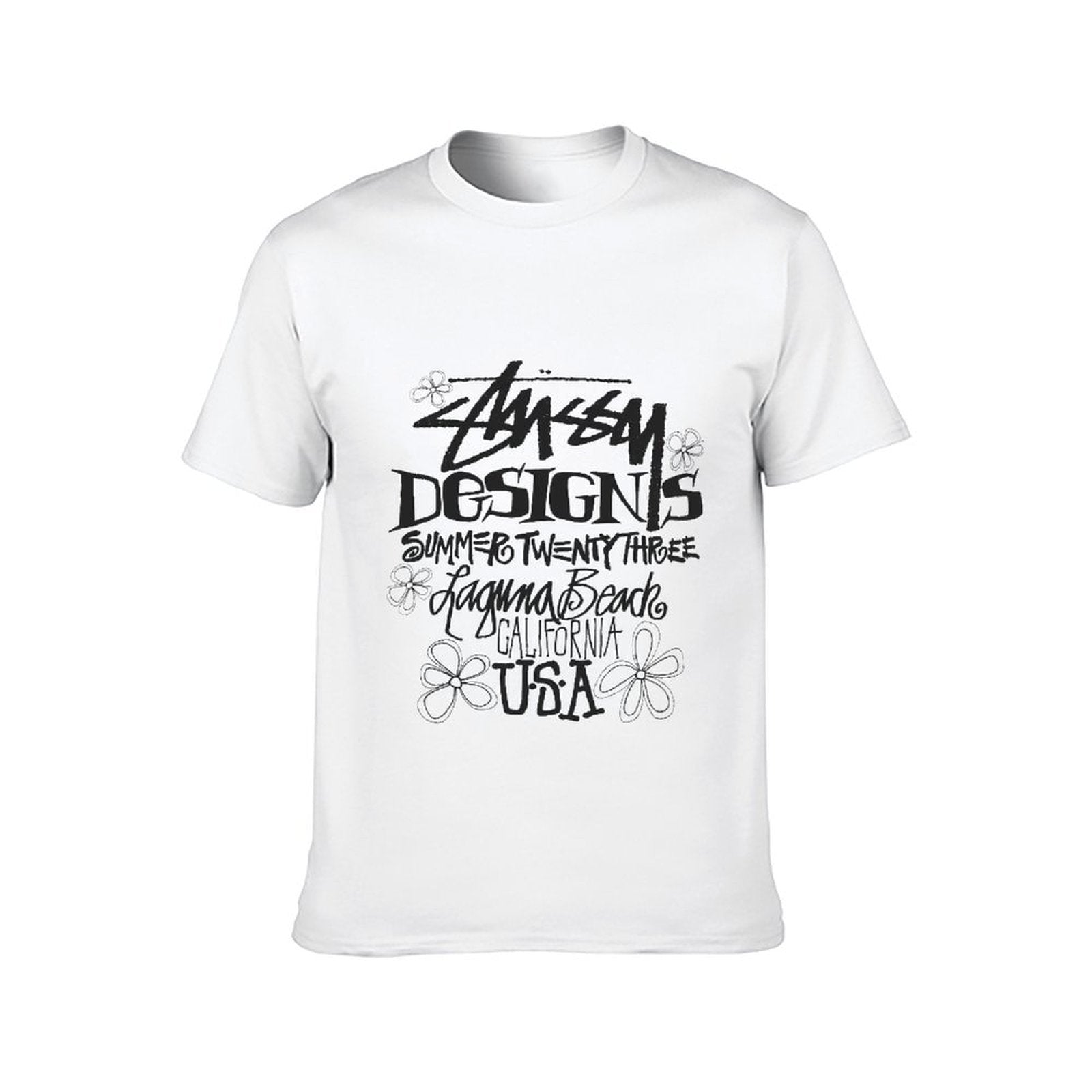 Inkmay Casual Cotton T-shirt Abstract Black Background With Minimal Design Unisex T-shirtComfortSeries Urban T-Shirt