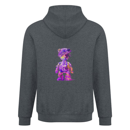 Inlex bear hooded pocket sweatshirt with back detailSimple EssentialFitHoodie