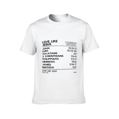 Inkmay Casual Cotton T-shirt Abstract Black And White Pattern Prints Unisex T-shirt