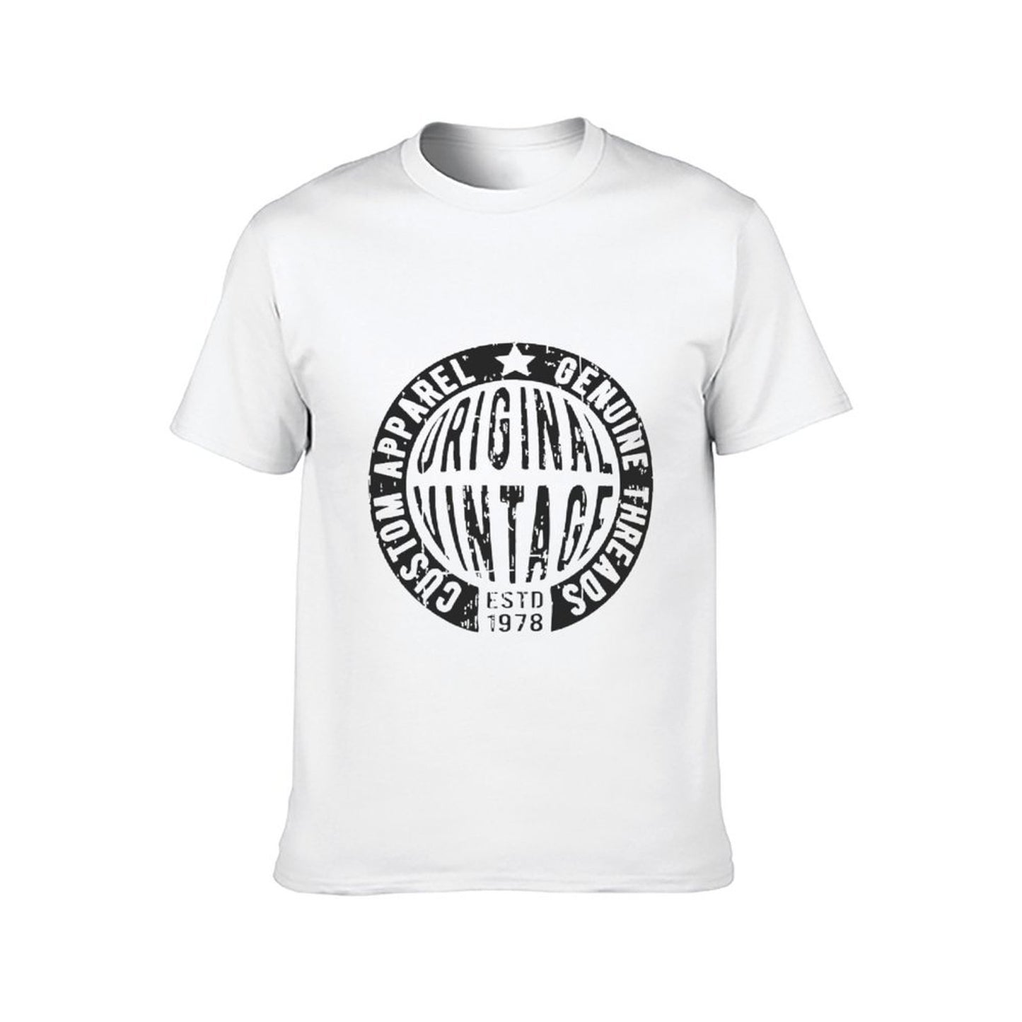 Inkmay Casual Cotton T-shirt Abstract Black Background With Minimal Design Unisex T-shirtStudio TimelessComfort T-Shirt
