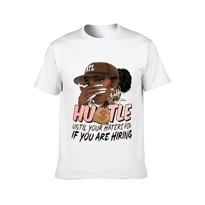 Inkmay Casual Cotton T-shirt Atlanta Hustle Artwork With Moneybag Unisex T-shirtModernFit RelaxFit T-Shirt