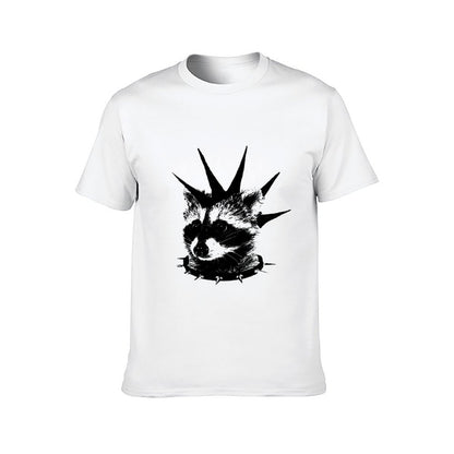 Inkmay Casual Cotton T-shirt Abstract Black And White Design Art Unisex T-shirtCityStyle Solid T-Shirt