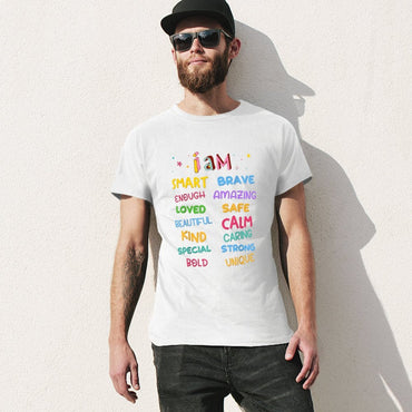 Inkmay Casual  Cotton T-shirt Colorful Tie Dye Flowers And Glasses Unisex T-shirtCrisp Print ComfortFit T-Shirt