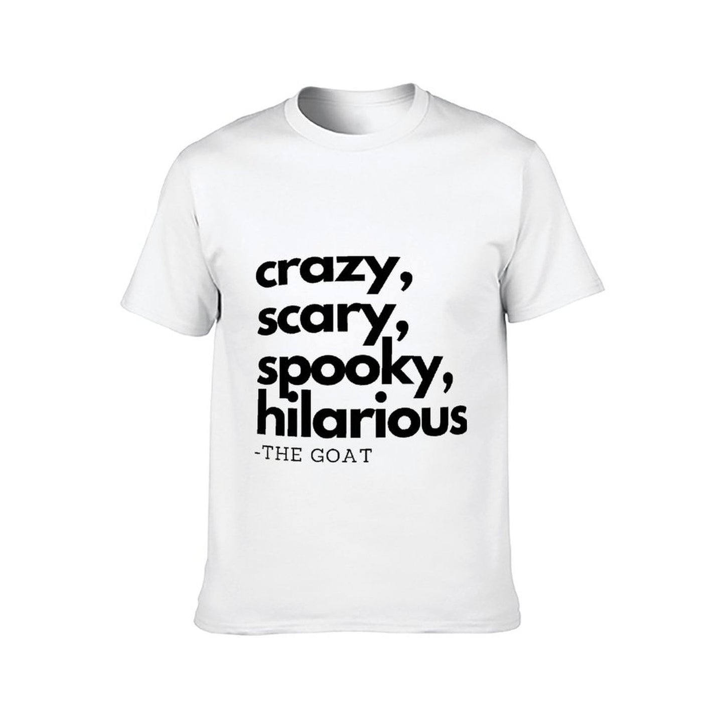 Inkmay Casual Cotton T-shirt Crazy Scary Spooky Hilarious The Goat Unisex T-shirt