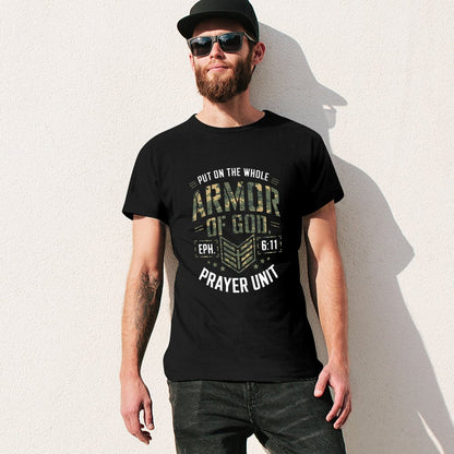 Inkmay Casual  Cotton T-shirt Camouflage Print With Text Overlay Unisex T-shirtEverydayFit EverydayComfort T-Shirt