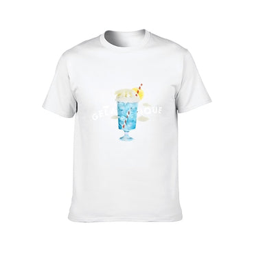Inkmay Casual Cotton T-shirt Blue Ice Cream With Lemon Slice Unisex T-shirtFundraising Men¡¯s / Women¡¯s / Youth T-Shirt