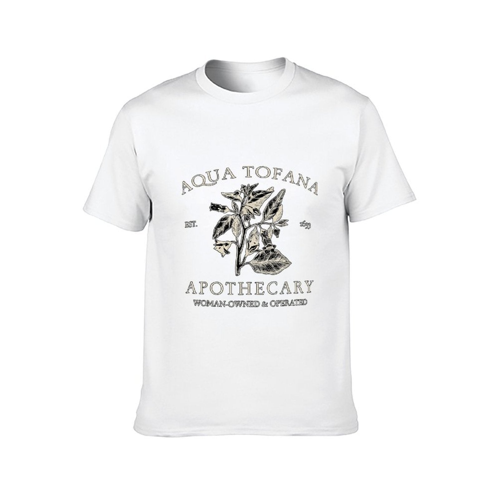 Inkmay Casual Cotton T-shirt Aqua Tofana Apothecary Woman Owned Operated Unisex T-shirtActiveLine SoftFeel T-Shirt