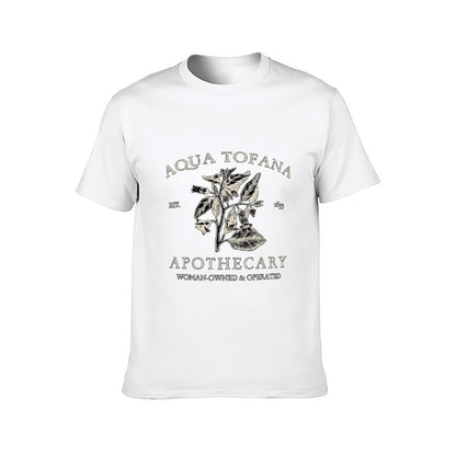 Inkmay Casual Cotton T-shirt Aqua Tofana Apothecary Woman Owned Operated Unisex T-shirtActiveLine SoftFeel T-Shirt