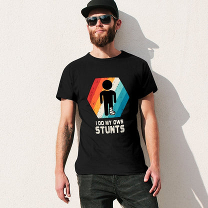 Inkmay Casual  Cotton T-shirt Colorful Hexagon With Silhouette Figure Inside Unisex T-shirtSmooth Sleek T-Shirt