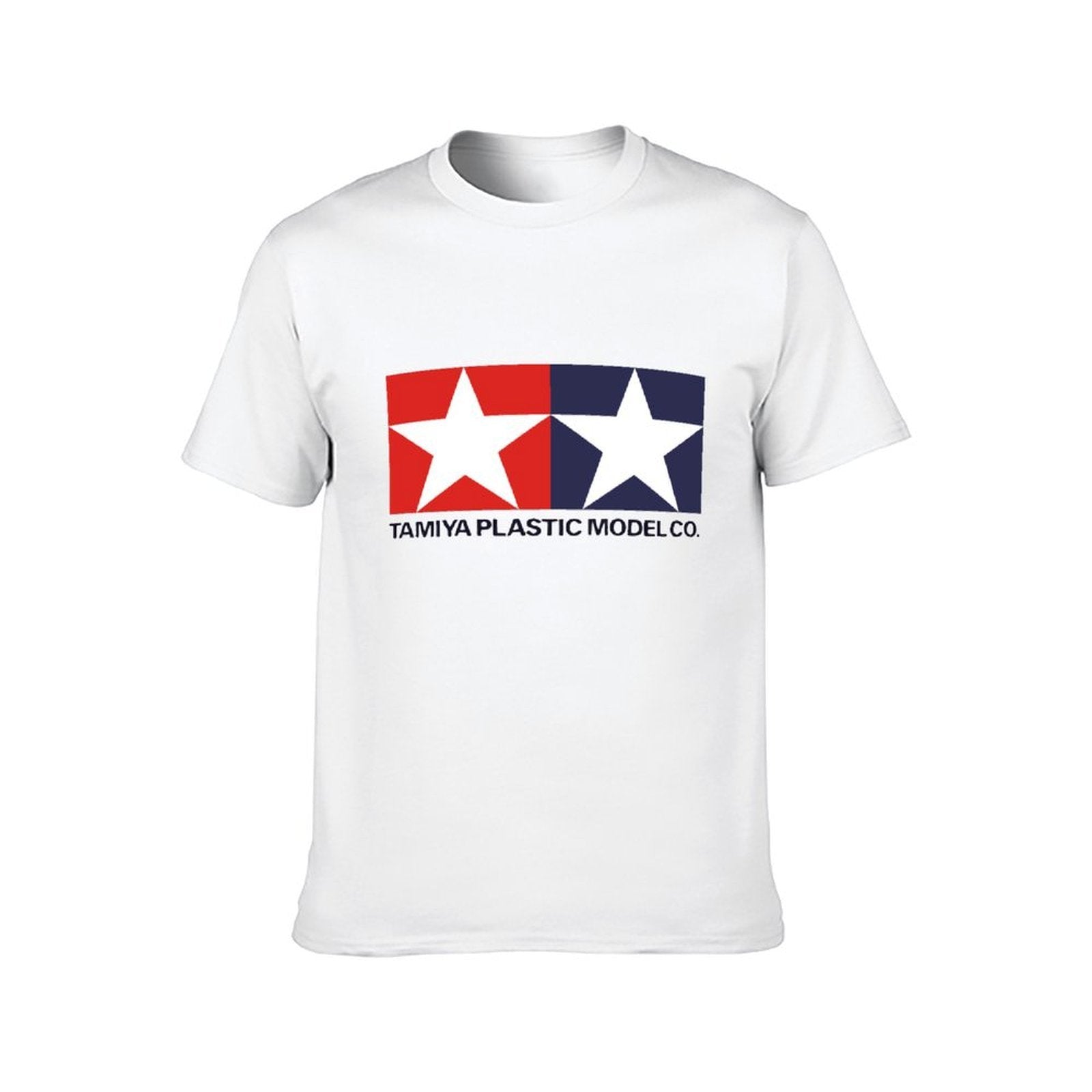 Inkmay Casual Cotton T-shirt Red And Blue Star Pattern Unisex T-shirtSoftTouch SoftFeel T-Shirt