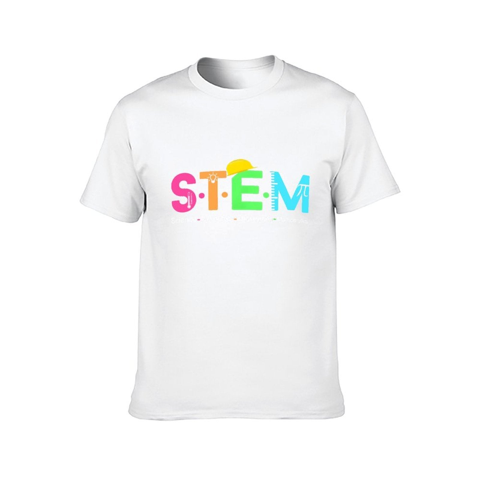 Inkmay Casual Cotton T-shirt Colorful Abstract Art With Bright Elements Unisex T-shirtLogo-Ready Original T-Shirt