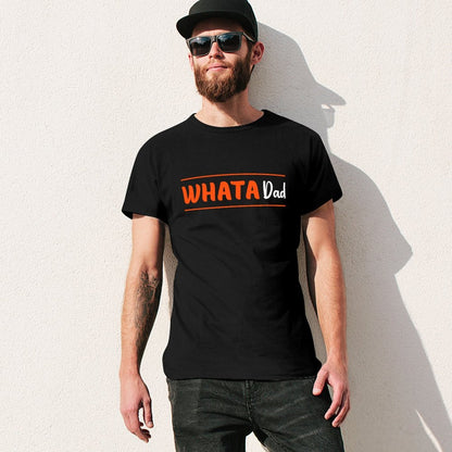 Inkmay Casual  Cotton T-shirt Abstract White Shape On Orange Background Unisex T-shirtEco / Sustainable Batch-Printed T-Shirt