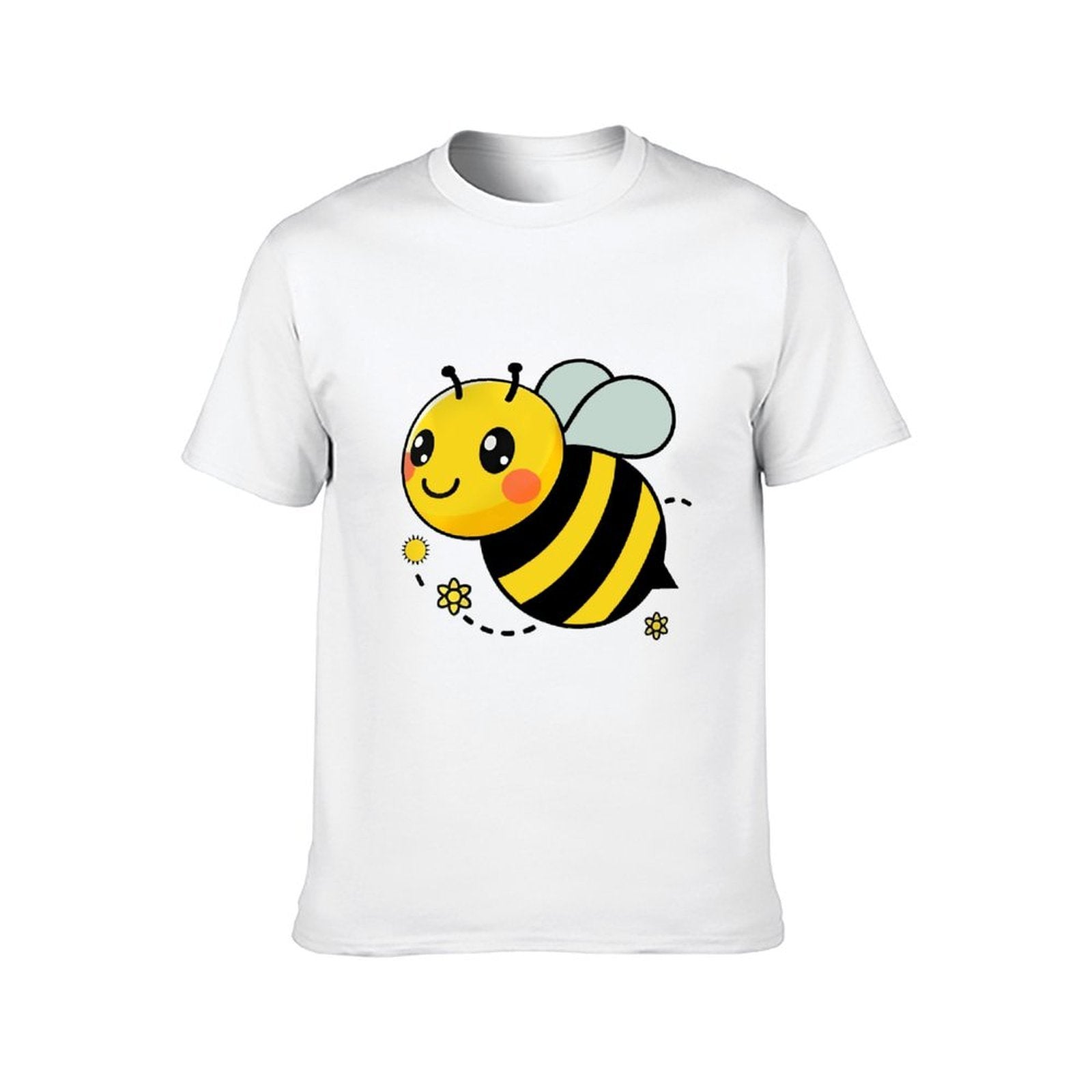 Inkmay Casual Cotton T-shirt Cute Bee With Yellow Black Stripes Unisex T-shirtEssential SoftTouch T-Shirt